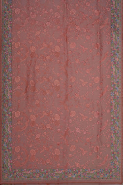 Image of Kora Silk Peach Saree