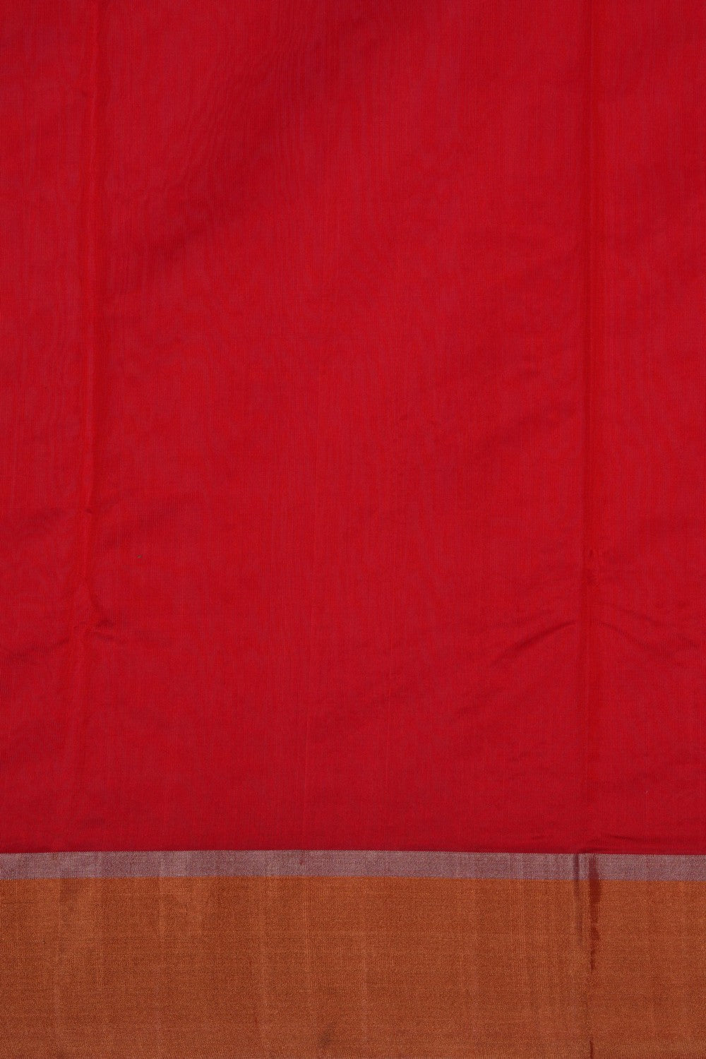 Image of Chanderi Silk Red Saree