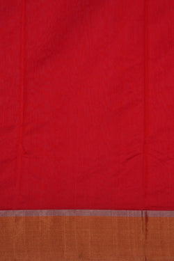 Image of Chanderi Silk Red Saree