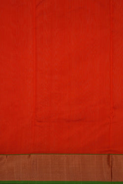Image of Chanderi Silk Orange Saree