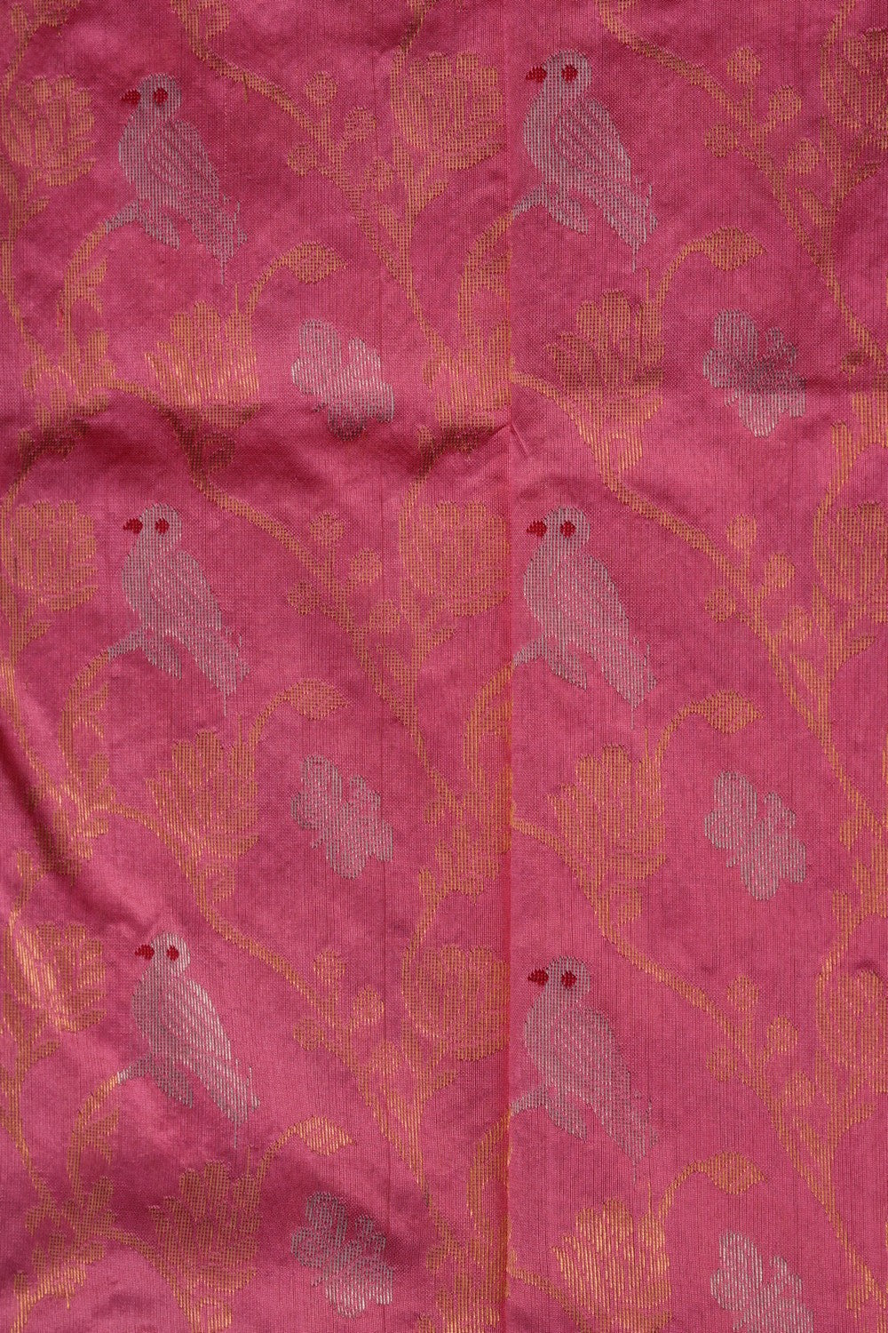 Image of Chanderi Silk Pink Saree