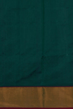 Image of Chanderi Silk Teal Green Saree