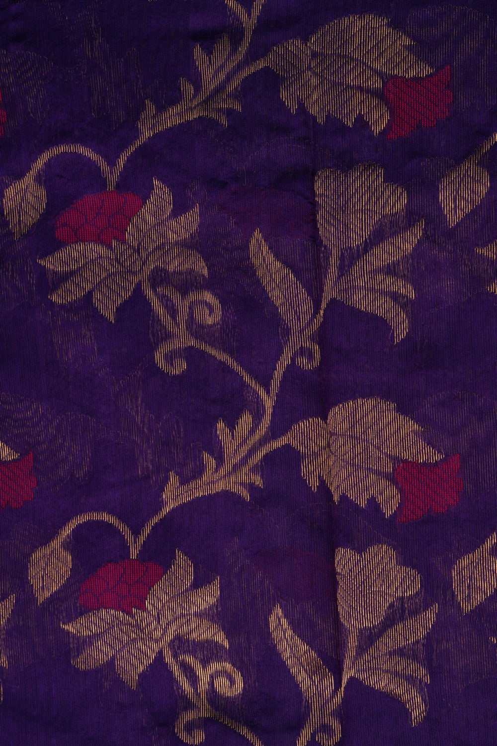Chanderi Silk Purple Saree