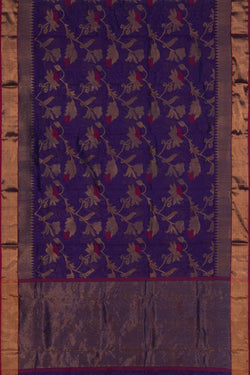 Image of Chanderi Silk Purple Saree