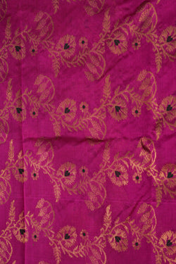 Image of Chanderi Silk Pink Saree