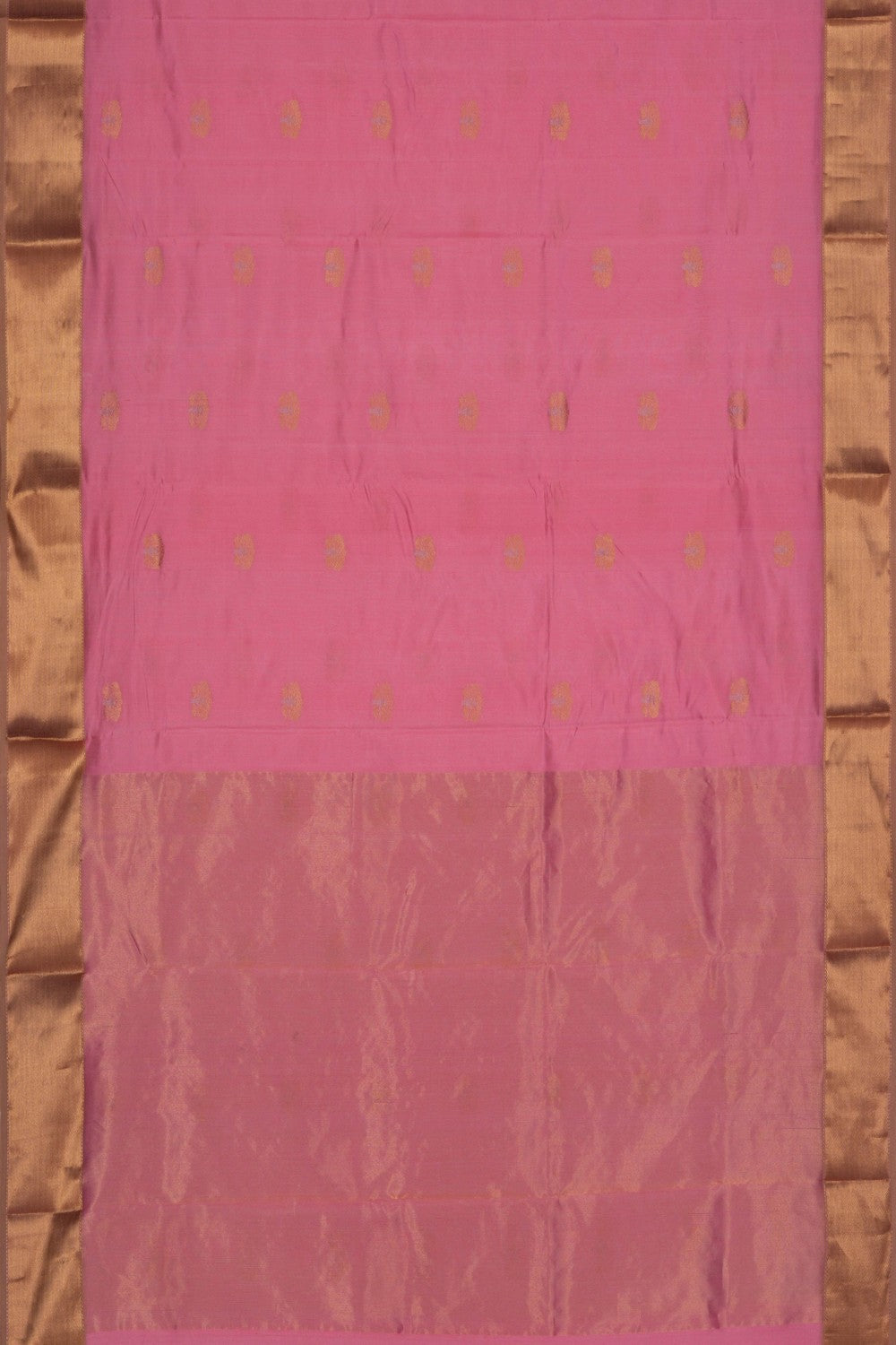 Image of Chanderi Silk Pink Saree