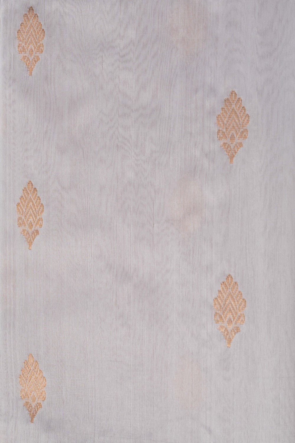 Chanderi Silk White Saree