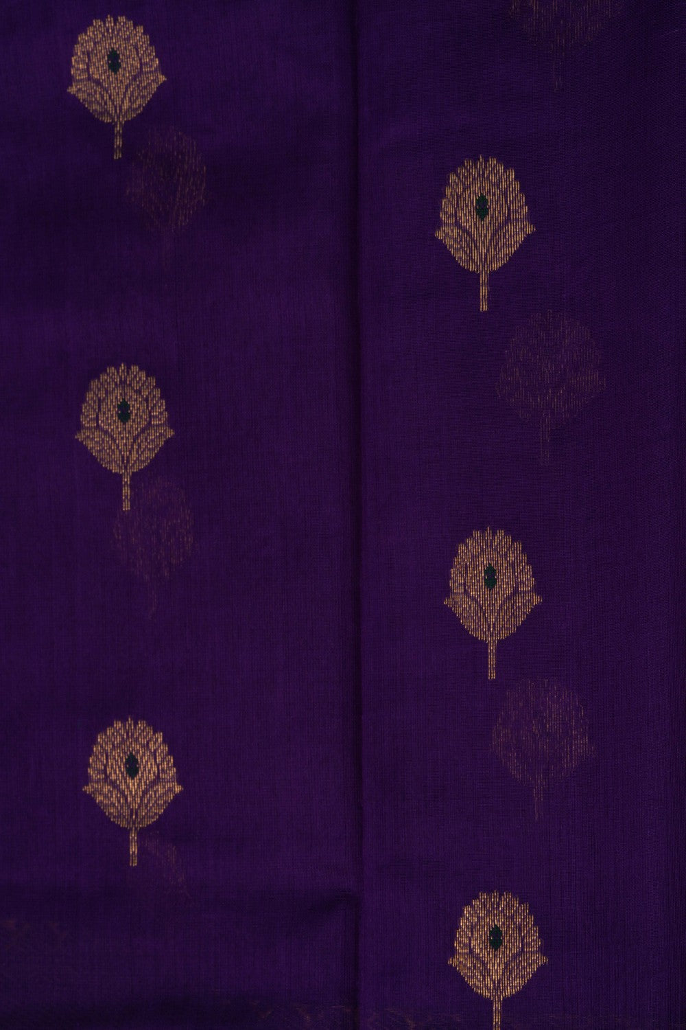 Chanderi Silk Purple Saree