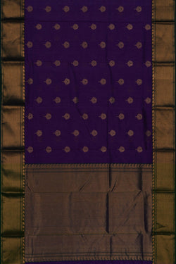 Image of Chanderi Silk Purple Saree