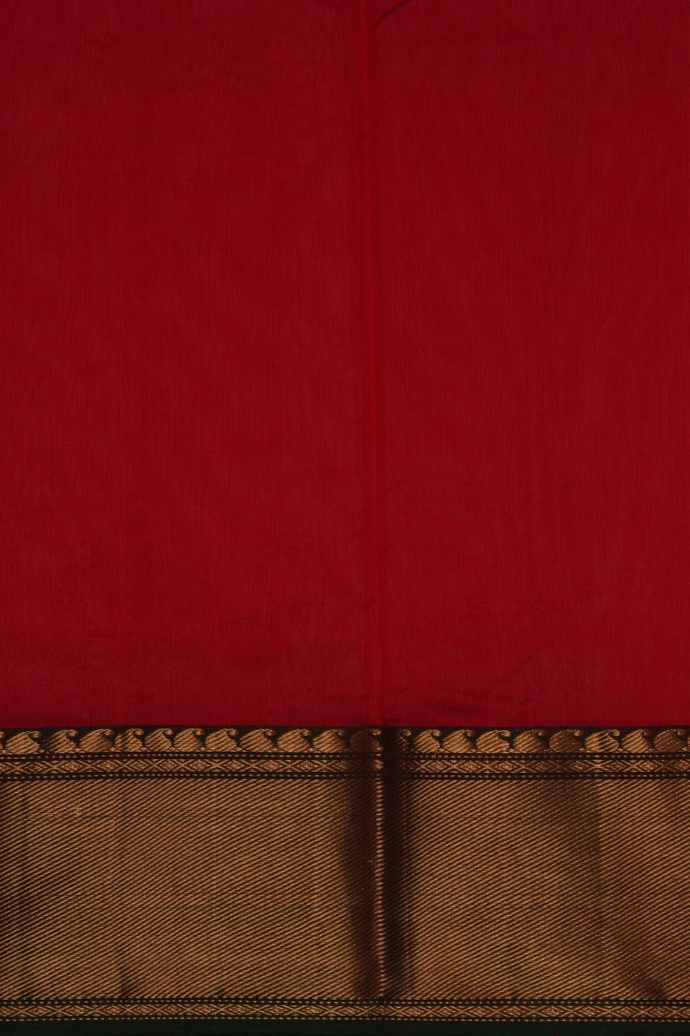 Image of Chanderi Silk Red Saree