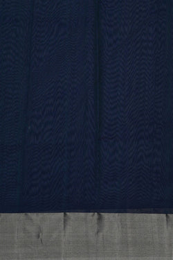Image of Chanderi Tissue Silk Peacock Blue Saree