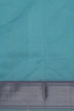 Image of Chanderi Tissue Silk Ice Blue Saree