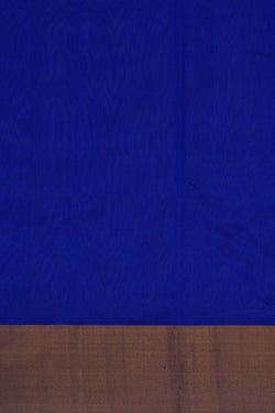 Image of Chanderi Tissue Silk Royal Blue Saree