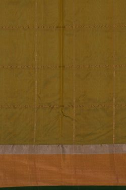 Image of Chanderi Tissue Silk Green Saree