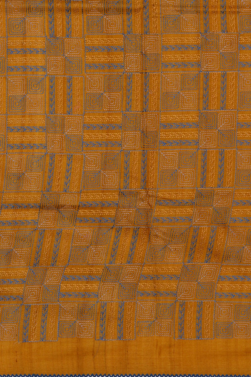 Image of Tussar Silk Embroidery Saree