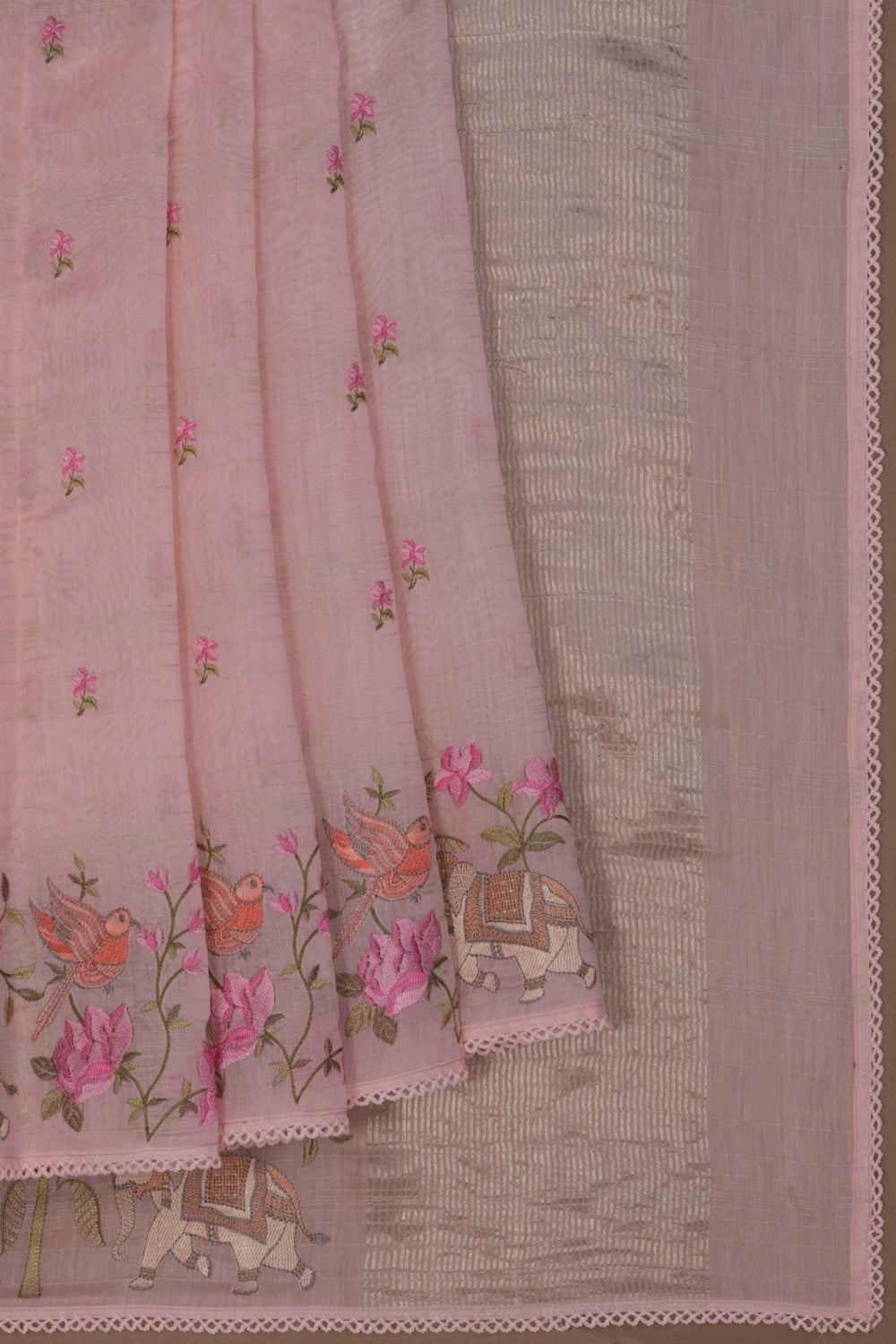 A Beautiful Embroidery Saree