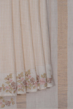 Image of A Tussar Embroidery Saree
