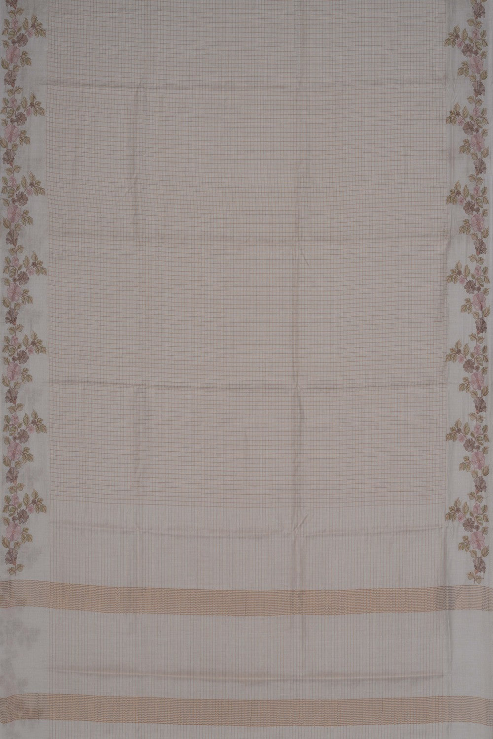 A Tussar Embroidery Saree