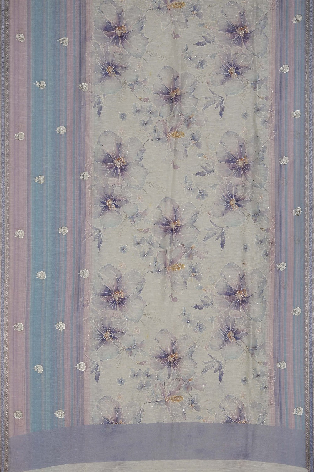 Image of A Tussar Embroidery Saree