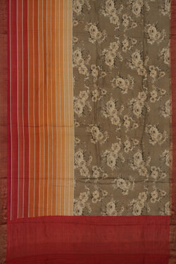 Image of A Tussar Embroidery Saree