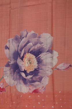 Image of A Tussar Embroidery Saree