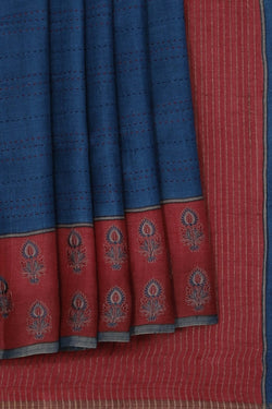 Image of A Tussar Embroidery Saree