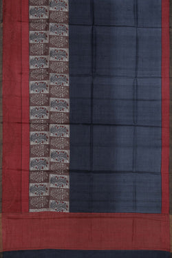 Image of A Tussar Embroidery Saree