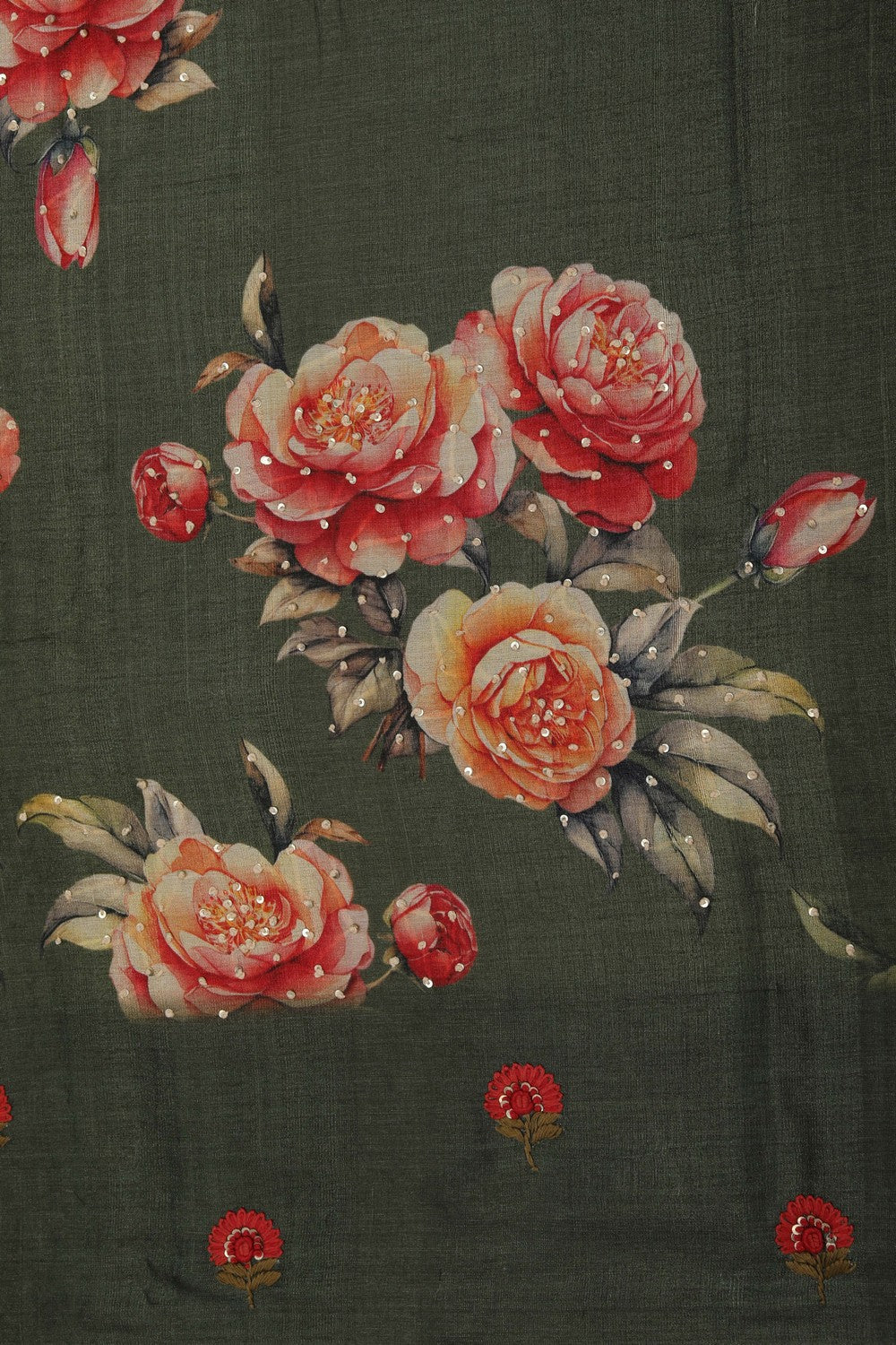 A Tussar Embroidery Saree