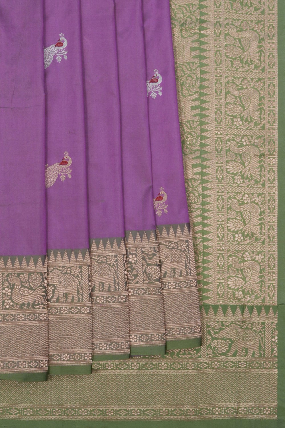 Banarasi Silk Purple Saree