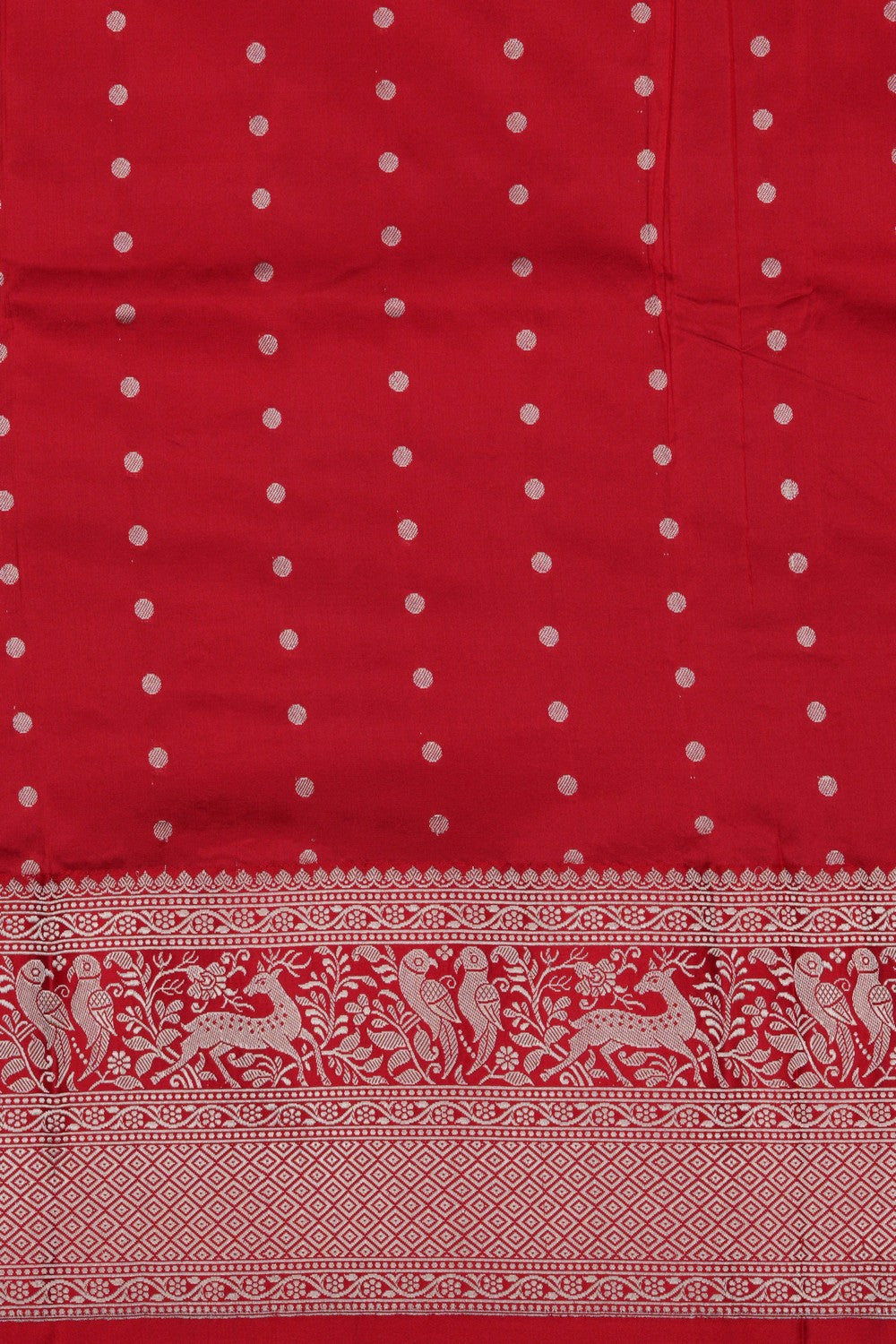 Image of Banarasi Silk Orange Saree