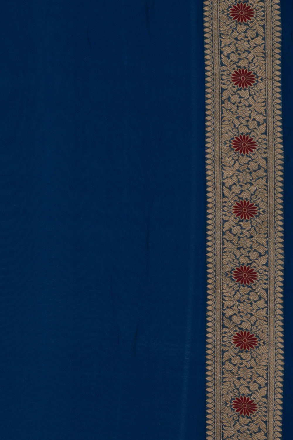 Banarasi Chiffon Blue Saree