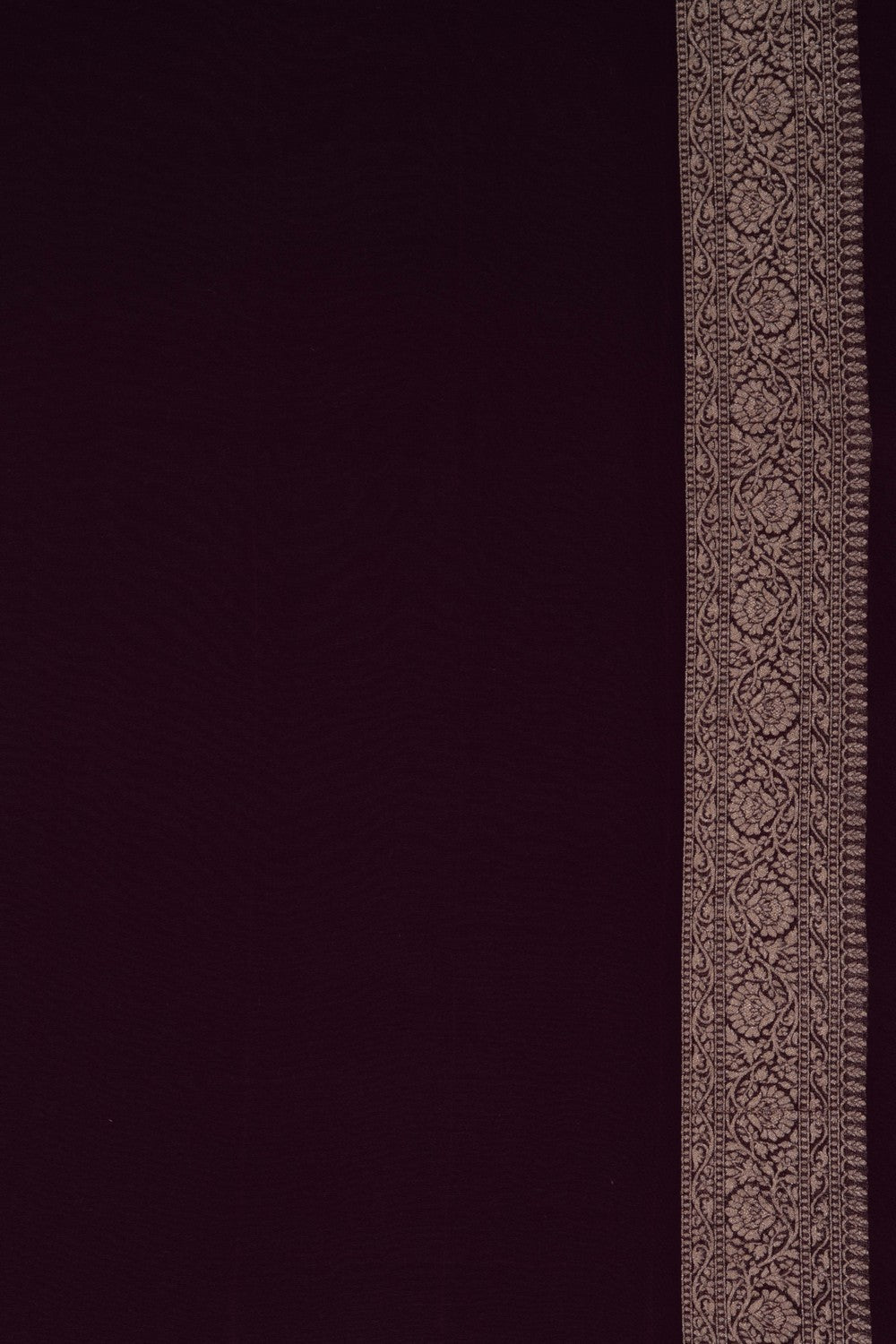 Banarasi Chiffon Purple Saree