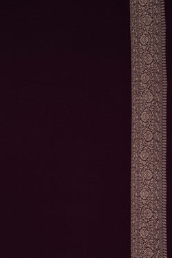 Image of Banarasi Chiffon Purple Saree