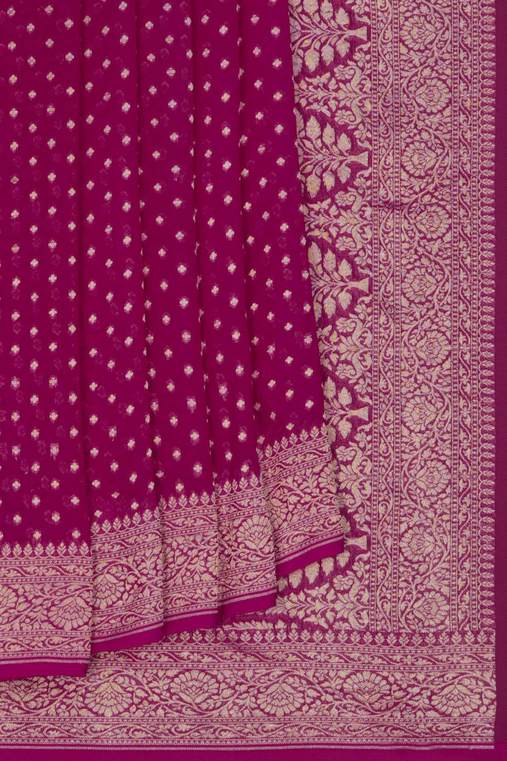 Banarasi Chiffon Pink Saree