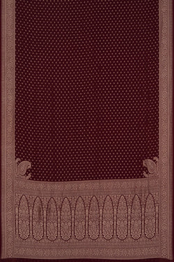 Image of Banarasi Chiffon Maroon Saree