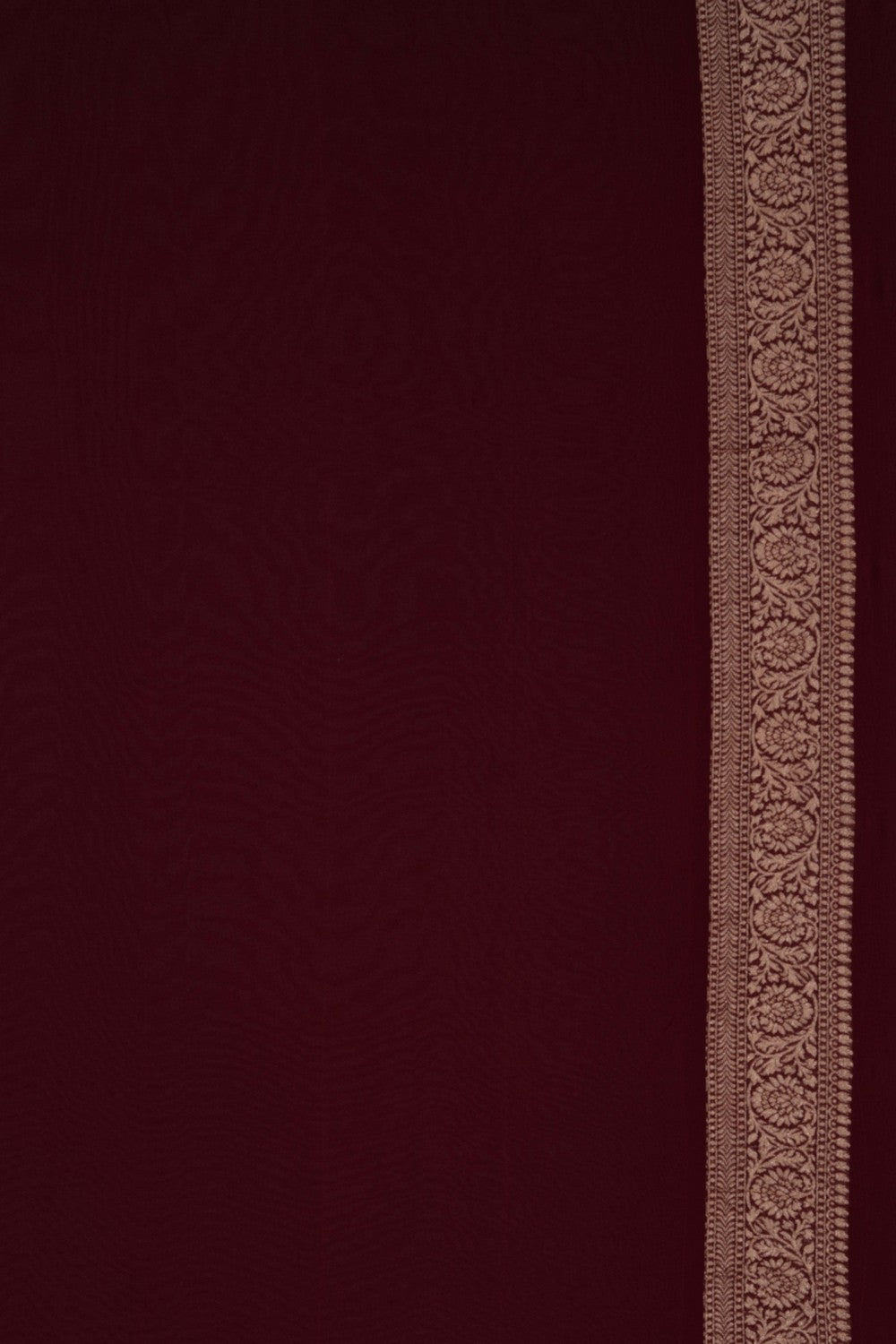 Banarasi Chiffon Maroon Saree