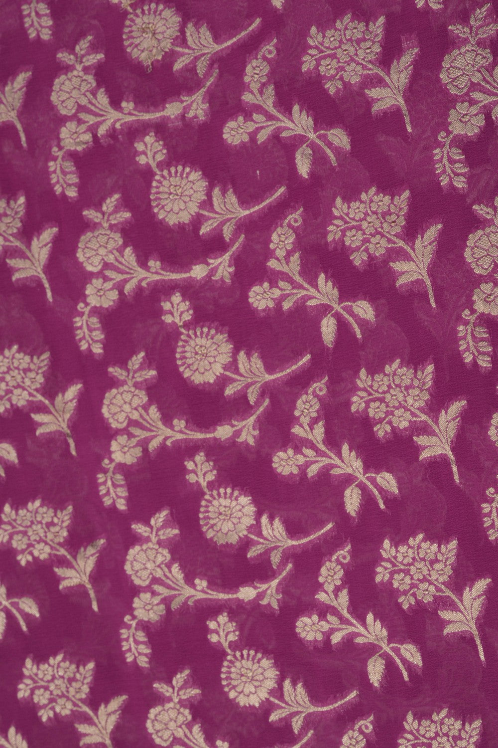 Image of Banarasi Chiffon Orchid Pink Saree
