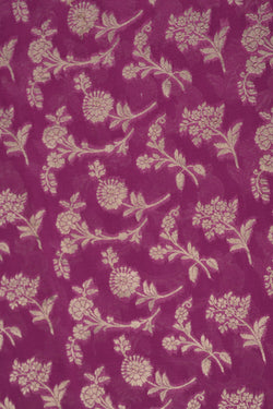 Image of Banarasi Chiffon Orchid Pink Saree