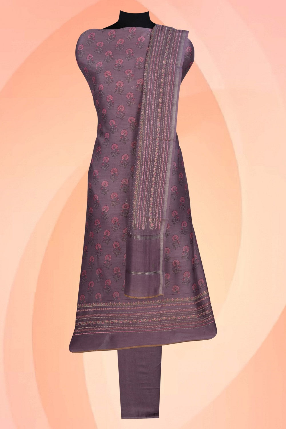 Image of Unstitched Suit Set Fabric (3 Pcs Set)