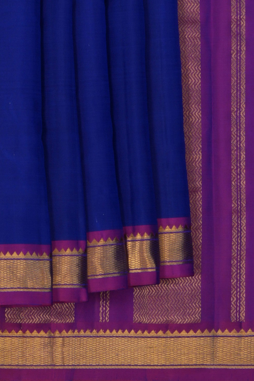 Image of South Silk Indigo Blue Saree