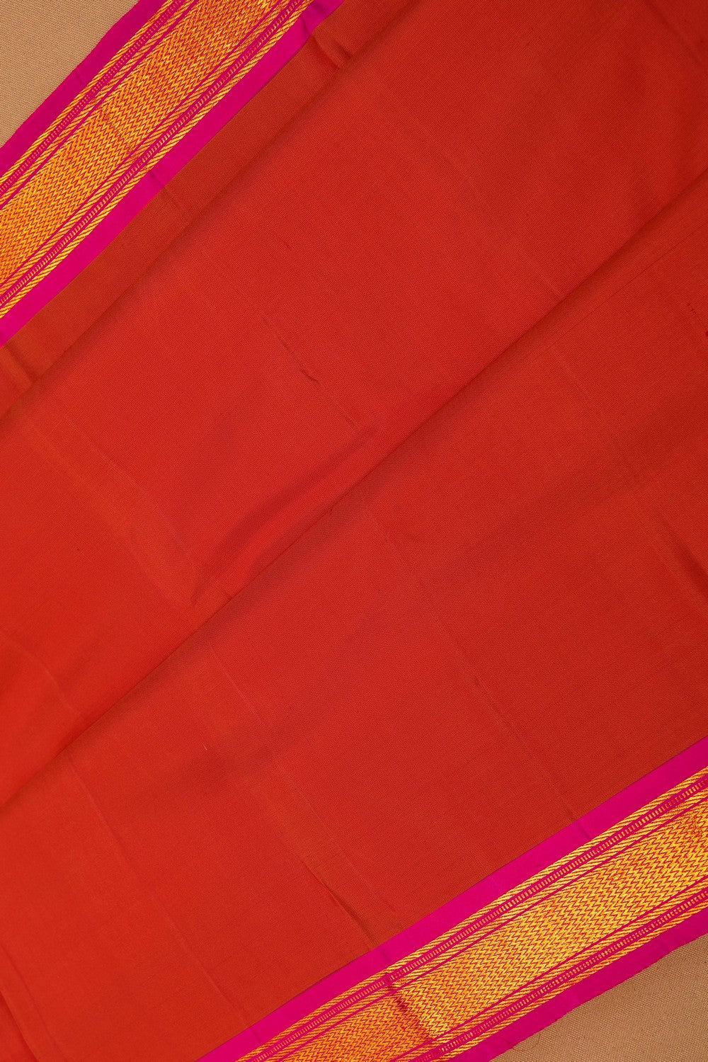 South Silk Orange Saree