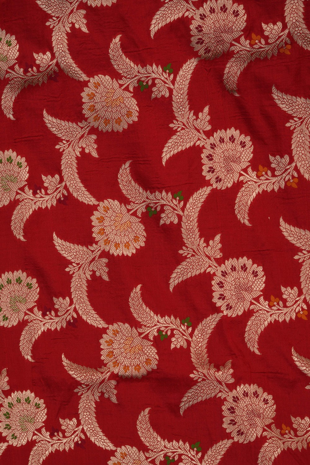Image of Banarasi Katan Silk Red Saree