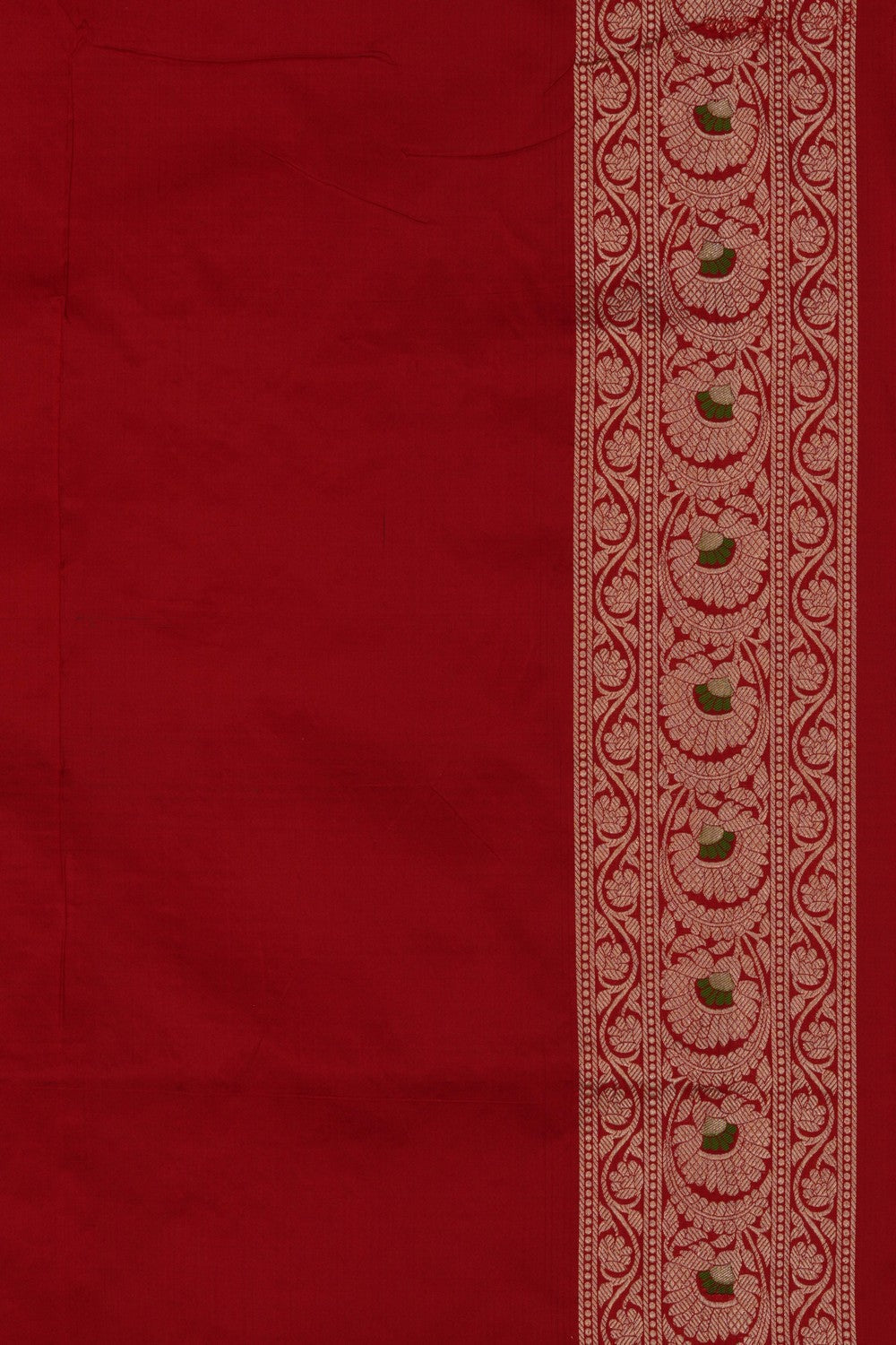 Image of Banarasi Katan Silk Red Saree