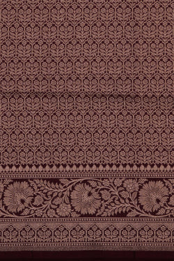 Image of Banarasi Katan Silk Maroon Saree