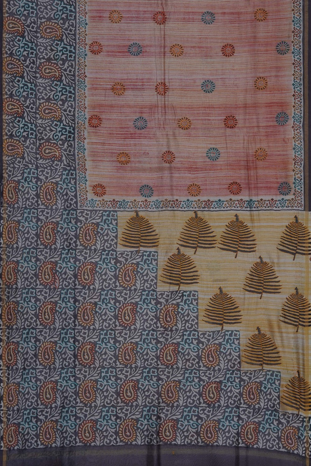 Image of Pink Chanderi Silk Cotton Saree