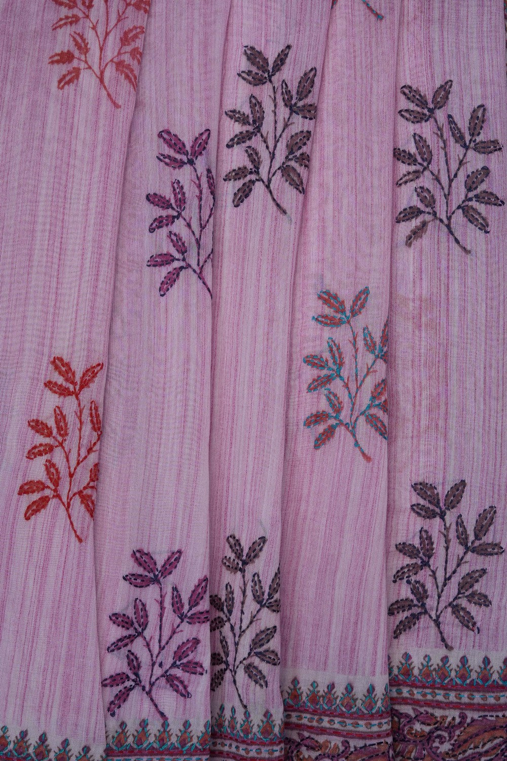 Image of Pink Chanderi Silk Cotton Saree