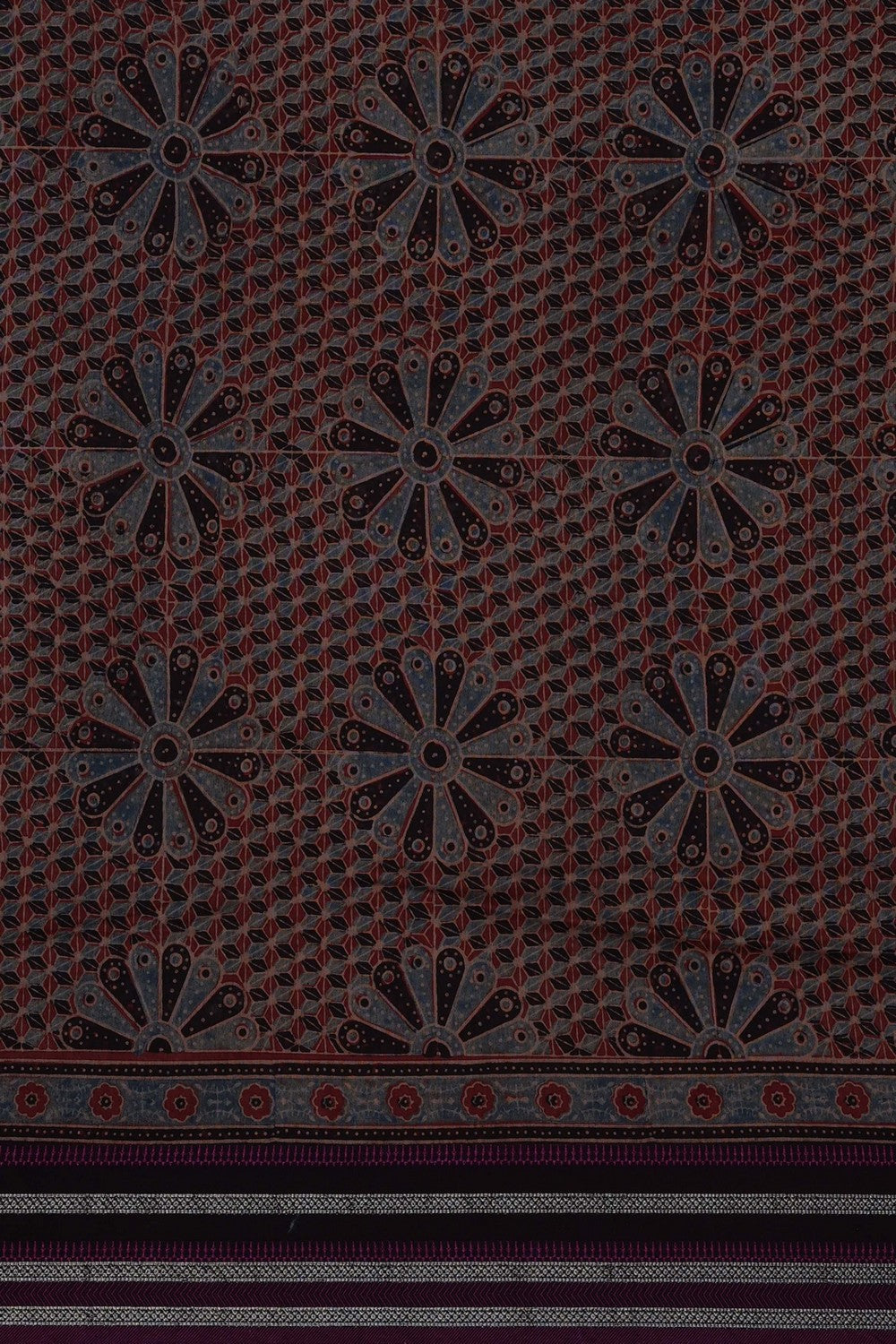 Image of Ajrakh Printed Saree