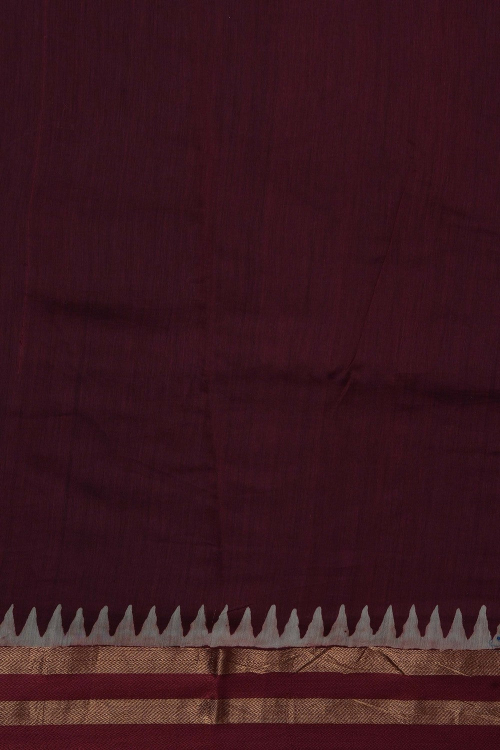 Image of Maroon Chanderi Silk Cotton Saree