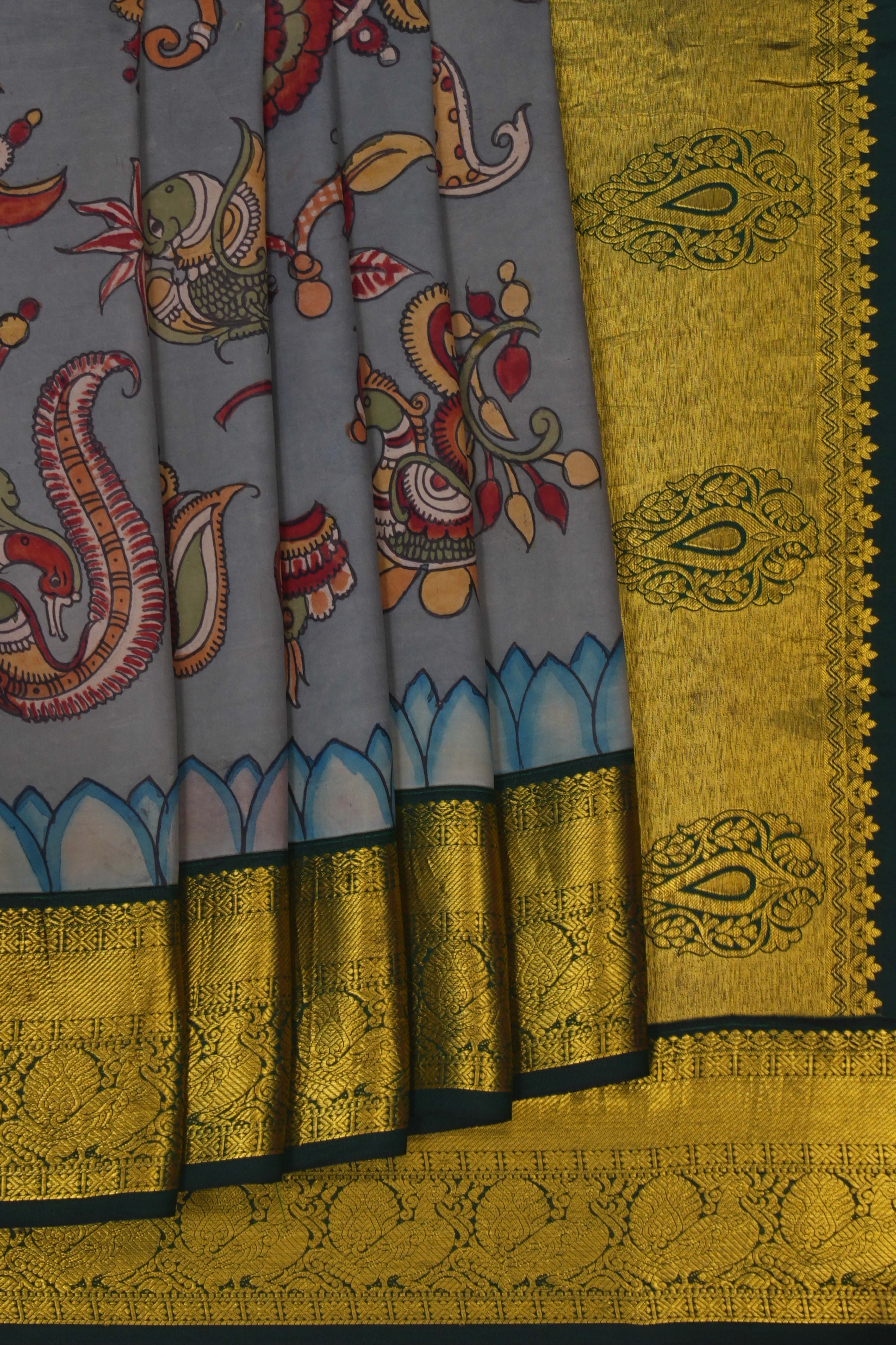 Image of Kalamkari Painting Saree