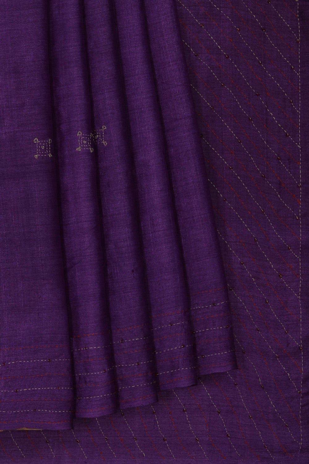 A Tussar Embroidery Saree